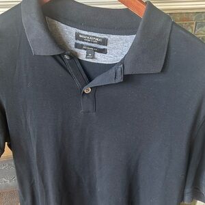 Men’s black polo